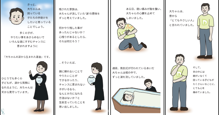 2026年 大ちゃんの涙基金の助成先公募を開始いたしました